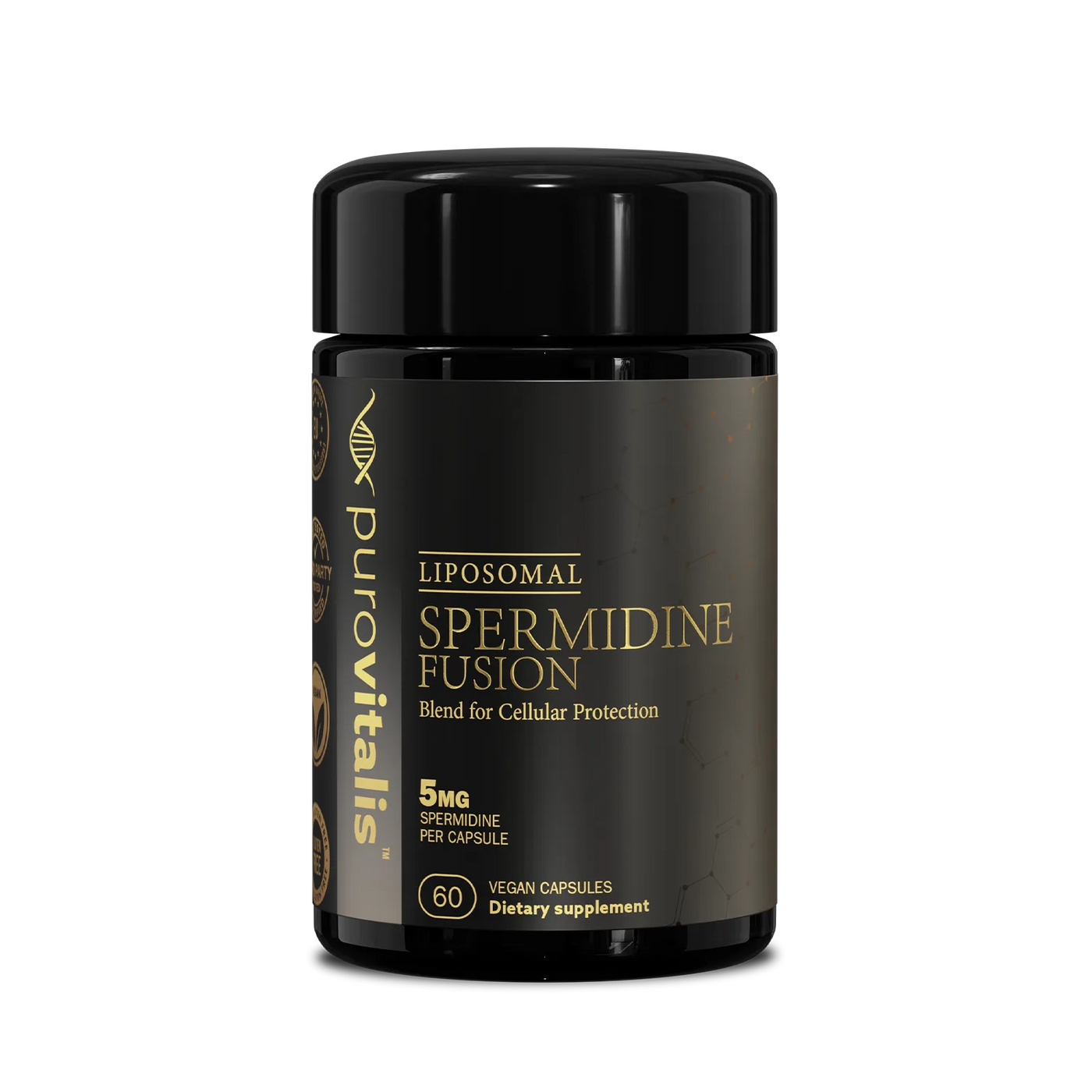 Buy Spermdine Fusion supplement, 5mg high dose liposomal capsules from purovitalis