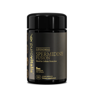 Buy Spermdine Fusion supplement, 5mg high dose liposomal capsules from purovitalis