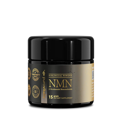 Buy NMN Powder. Product with 99% pure European nicotinamide mononucleotide powder,15 grams jar