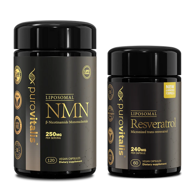 NMN + Resveratrol bundle. 120 capsules of nmn + 60 trans-resveratrol